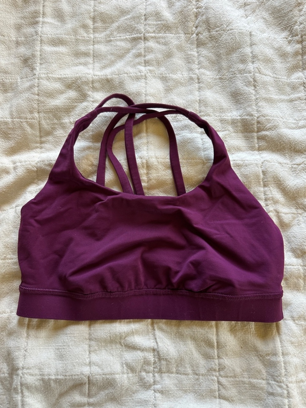 lululemon athletica Strappy Plum Sports Bra